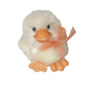 Dan Dee Duck Easter Yellow Shimmer Plush Stuffed Animal Toy 6"
